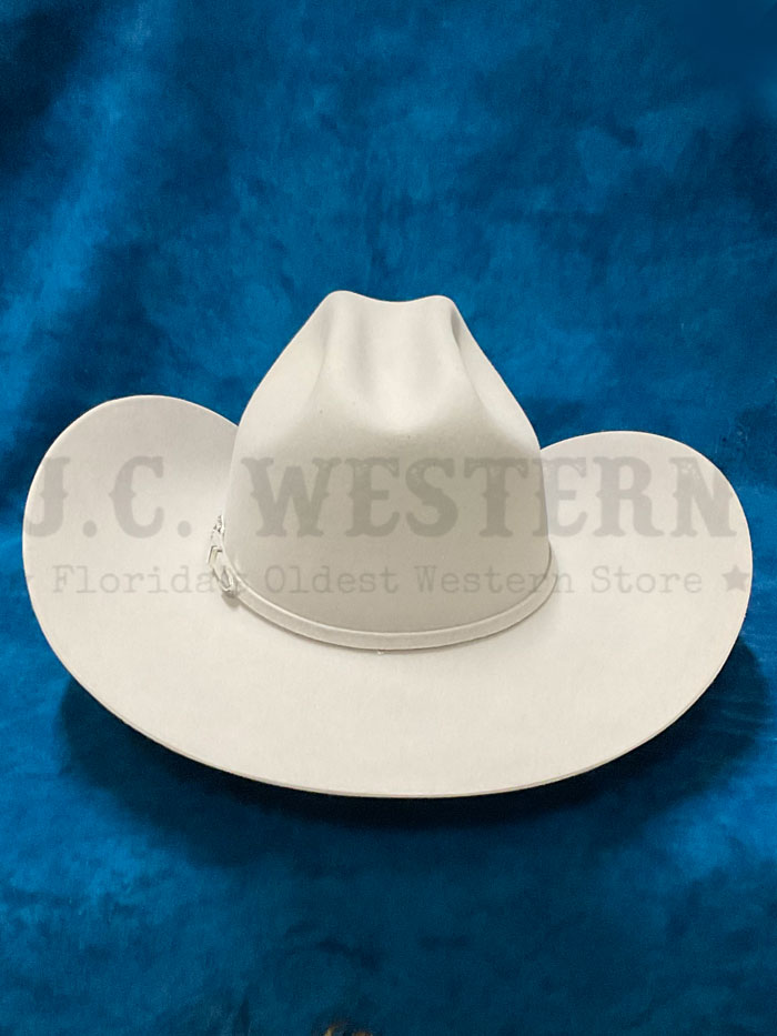 Stetson SFSKYL-754288 Skyline 6X Felt Hat Silver Grey side / front view. If you need any assistance with this item or the purchase of this item please call us at five six one seven four eight eight eight zero one Monday through Saturday 10:00a.m EST to 8:00 p.m EST