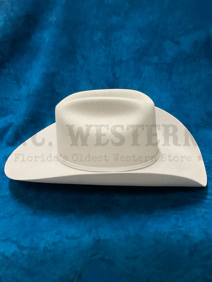 Stetson SFSKYL-754288 Skyline 6X Felt Hat Silver Grey side / front view. If you need any assistance with this item or the purchase of this item please call us at five six one seven four eight eight eight zero one Monday through Saturday 10:00a.m EST to 8:00 p.m EST