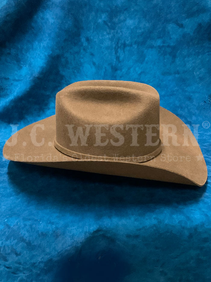 Stetson SBAPCH-754023 APACHE 4X Buffalo Felt Hat Mink side / front. If you need any assistance with this item or the purchase of this item please call us at five six one seven four eight eight eight zero one Monday through Saturday 10:00a.m EST to 8:00 p.m EST