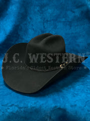 Stetson SWREDR-724207 RED ROCKS 3X Stallion Collection Wool Hat Black side / front view. If you need any assistance with this item or the purchase of this item please call us at five six one seven four eight eight eight zero one Monday through Saturday 10:00a.m EST to 8:00 p.m EST