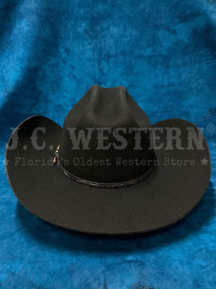 Stetson SWREDR-724207 RED ROCKS 3X Stallion Collection Wool Hat Black side / front view. If you need any assistance with this item or the purchase of this item please call us at five six one seven four eight eight eight zero one Monday through Saturday 10:00a.m EST to 8:00 p.m EST