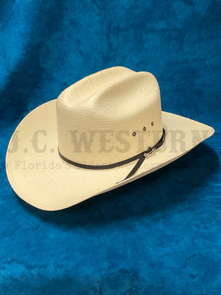 Stetson SSSPARK484081 SPARTAN 10X Straw Hat Natural side  / front view. If you need any assistance with this item or the purchase of this item please call us at five six one seven four eight eight eight zero one Monday through Saturday 10:00a.m EST to 8:00 p.m EST