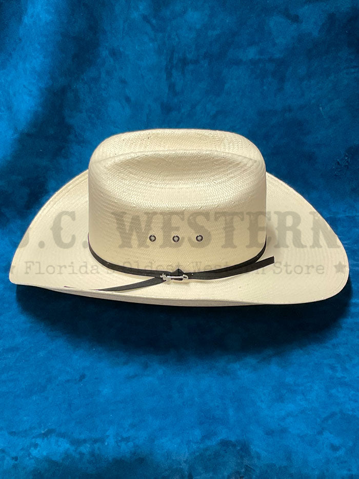 Stetson SSSPARK484081 SPARTAN 10X Straw Hat Natural side  / front view. If you need any assistance with this item or the purchase of this item please call us at five six one seven four eight eight eight zero one Monday through Saturday 10:00a.m EST to 8:00 p.m EST