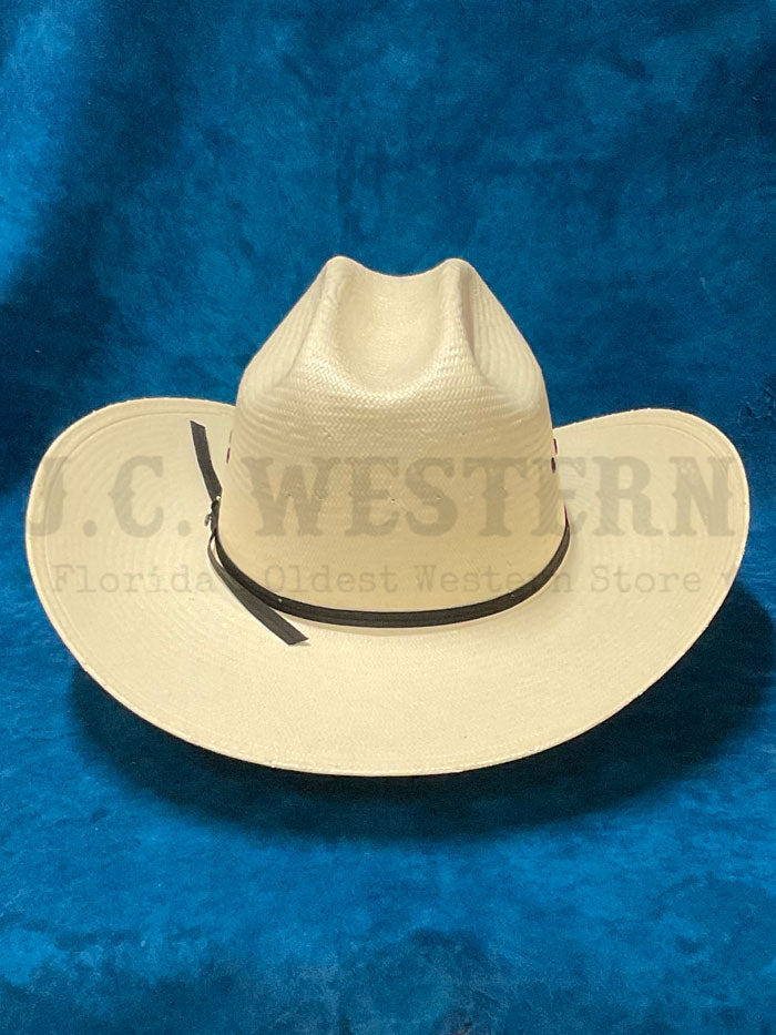 Stetson SSSPARK484081 SPARTAN 10X Straw Hat Natural side  / front view. If you need any assistance with this item or the purchase of this item please call us at five six one seven four eight eight eight zero one Monday through Saturday 10:00a.m EST to 8:00 p.m EST