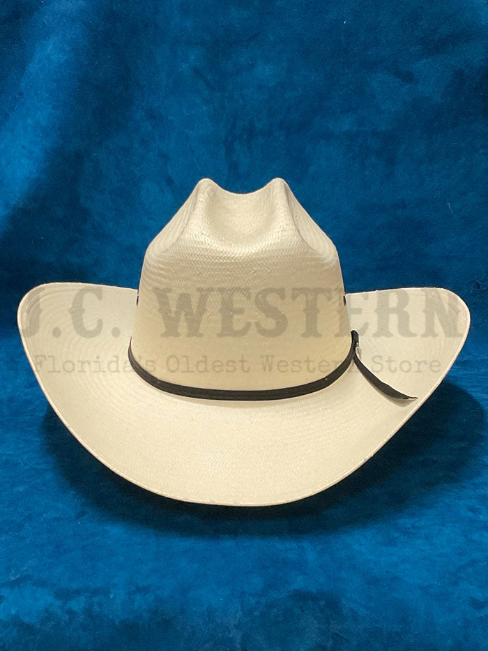 Stetson SSSPARK484081 SPARTAN 10X Straw Hat Natural side  / front view. If you need any assistance with this item or the purchase of this item please call us at five six one seven four eight eight eight zero one Monday through Saturday 10:00a.m EST to 8:00 p.m EST