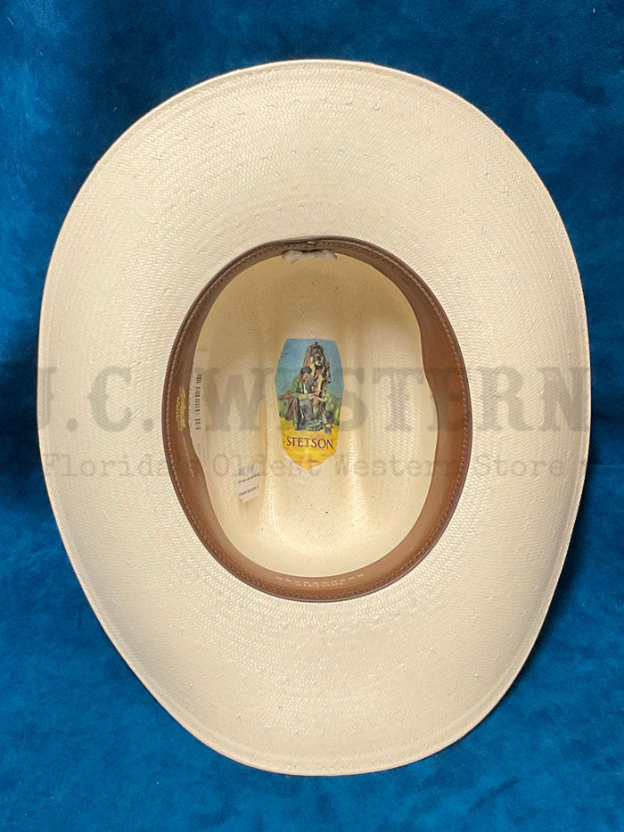 Stetson SSSPARK484081 SPARTAN 10X Straw Hat Natural side  / front view. If you need any assistance with this item or the purchase of this item please call us at five six one seven four eight eight eight zero one Monday through Saturday 10:00a.m EST to 8:00 p.m EST