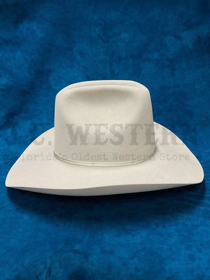 Resistol RFQH60-254071 QH60 6X Felt Hat Silverbelly side / front view. If you need any assistance with this item or the purchase of this item please call us at five six one seven four eight eight eight zero one Monday through Saturday 10:00a.m EST to 8:00 p.m EST