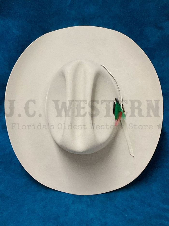 Resistol RFQH60-254071 QH60 6X Felt Hat Silverbelly side / front view. If you need any assistance with this item or the purchase of this item please call us at five six one seven four eight eight eight zero one Monday through Saturday 10:00a.m EST to 8:00 p.m EST