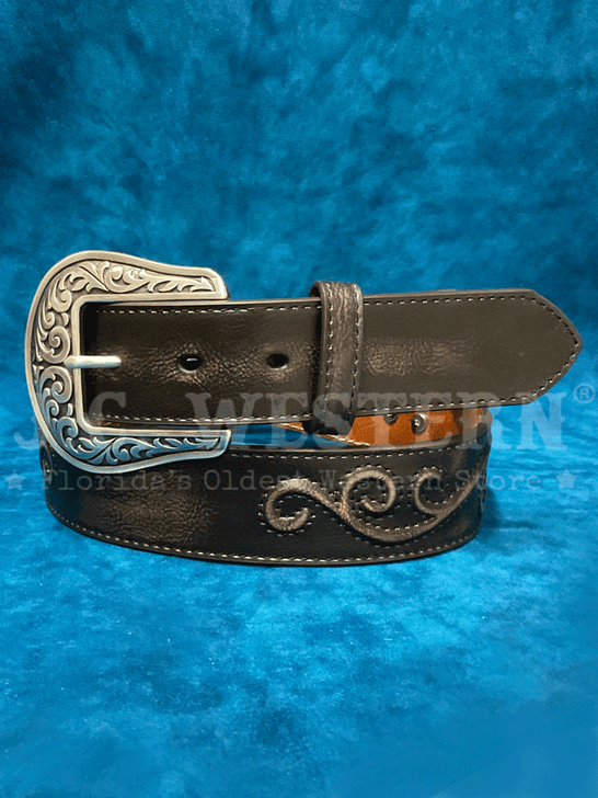 Nocona N3499701 Womens Western Belt Dark Brown front. If you need any assistance with this item or the purchase of this item please call us at five six one seven four eight eight eight zero one Monday through Saturday 10:00a.m EST to 8:00 p.m EST

