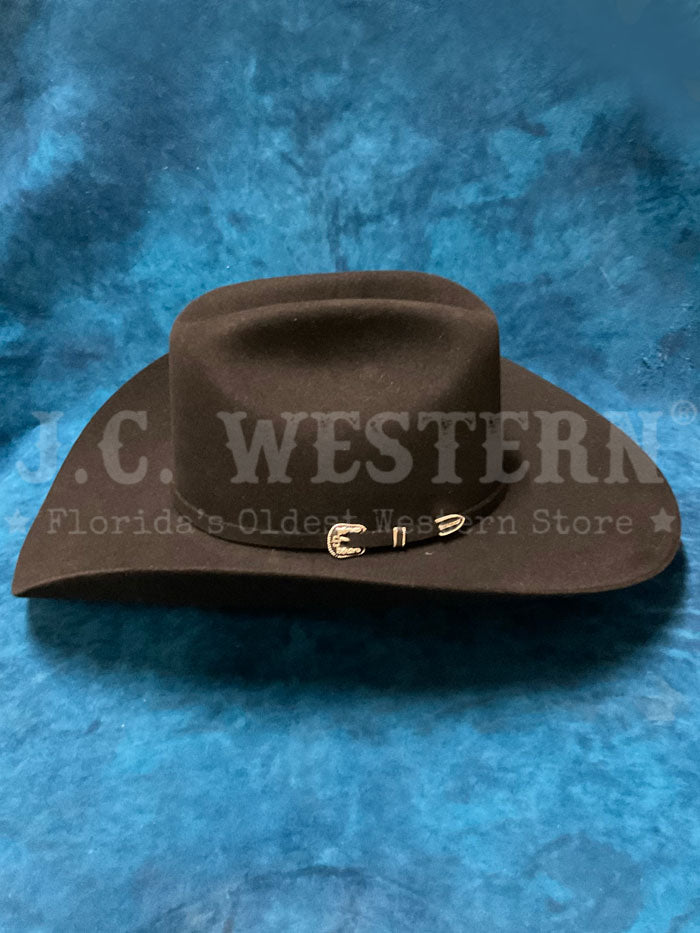 Stetson SFSKYL-754207 SKYLINE 6X 4 1/4" Brim Felt Hat Black side / front view. If you need any assistance with this item or the purchase of this item please call us at five six one seven four eight eight eight zero one Monday through Saturday 10:00a.m EST to 8:00 p.m EST