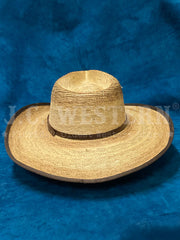 Stetson SSKMBL-4034 KIMBALL Stained Palm Hat Natural Burned back view. If you need any assistance with this item or the purchase of this item please call us at five six one seven four eight eight eight zero one Monday through Saturday 10:00a.m EST to 8:00 p.m EST