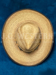 Stetson SSKMBL-4034 KIMBALL Stained Palm Hat Natural Burned view from above. If you need any assistance with this item or the purchase of this item please call us at five six one seven four eight eight eight zero one Monday through Saturday 10:00a.m EST to 8:00 p.m EST