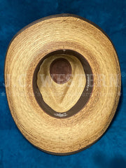 Stetson SSKMBL-4034 KIMBALL Stained Palm Hat Natural Burned inside view. If you need any assistance with this item or the purchase of this item please call us at five six one seven four eight eight eight zero one Monday through Saturday 10:00a.m EST to 8:00 p.m EST