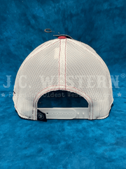 Ariat 1504909 Mens Offset Shield Cap Heather Grey back. If you need any assistance with this item or the purchase of this item please call us at five six one seven four eight eight eight zero one Monday through Saturday 10:00a.m EST to 8:00 p.m EST

