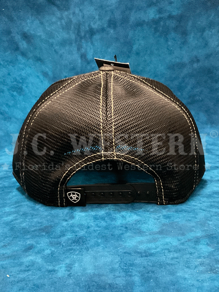 Ariat A300088901 Mens FlexFit 110 Heather Front Patch Cap Black front. If you need any assistance with this item or the purchase of this item please call us at five six one seven four eight eight eight zero one Monday through Saturday 10:00a.m EST to 8:00 p.m EST