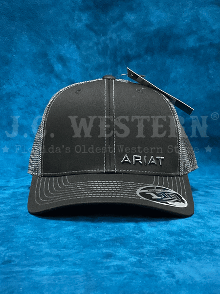 Ariat 1597501 Mens Flexfit 110 Cap Black front. If you need any assistance with this item or the purchase of this item please call us at five six one seven four eight eight eight zero one Monday through Saturday 10:00a.m EST to 8:00 p.m EST