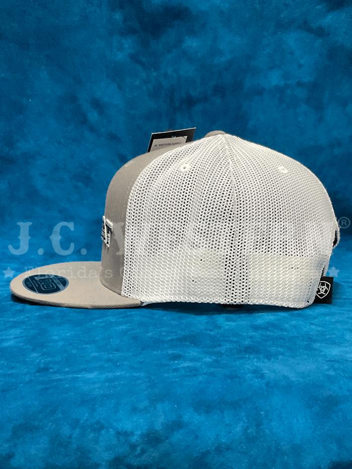 Ariat A300071006 Mens Embroidered Southwestern Print Flexfit 110 Cap Grey front. If you need any assistance with this item or the purchase of this item please call us at five six one seven four eight eight eight zero one Monday through Saturday 10:00a.m EST to 8:00 p.m EST