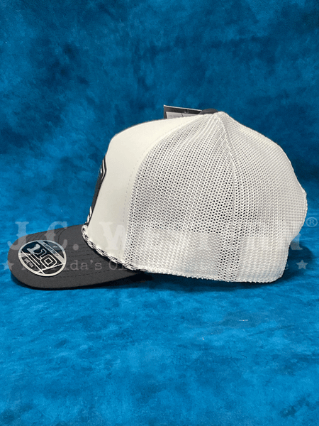 Ariat A300090405 Mens Rubber Patch Flexfit 110 Cap White side. If you need any assistance with this item or the purchase of this item please call us at five six one seven four eight eight eight zero one Monday through Saturday 10:00a.m EST to 8:00 p.m EST