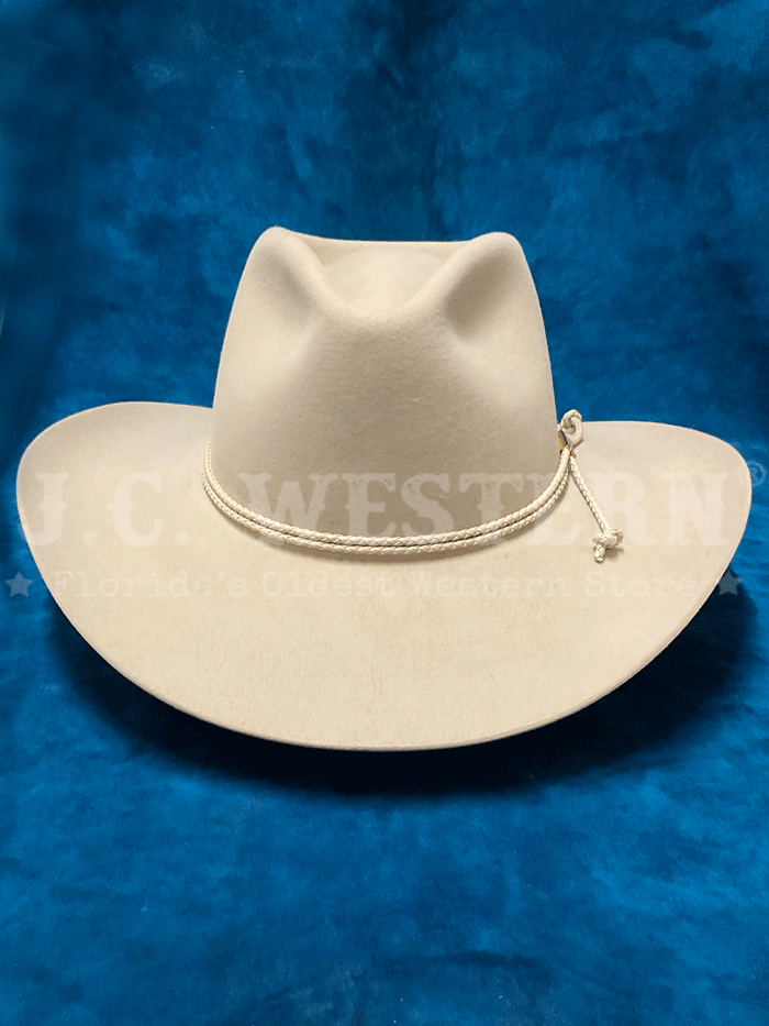 Stetson SFCRSN-403461 Carson 6X Felt Hat Silverbelly front and side view. If you need any assistance with this item or the purchase of this item please call us at five six one seven four eight eight eight zero one Monday through Saturday 10:00a.m EST to 8:00 p.m EST