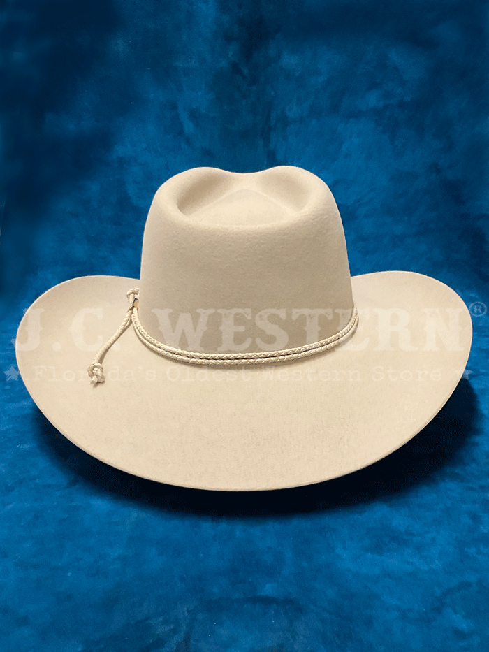 Stetson SFCRSN-403461 Carson 6X Felt Hat Silverbelly front and side view. If you need any assistance with this item or the purchase of this item please call us at five six one seven four eight eight eight zero one Monday through Saturday 10:00a.m EST to 8:00 p.m EST