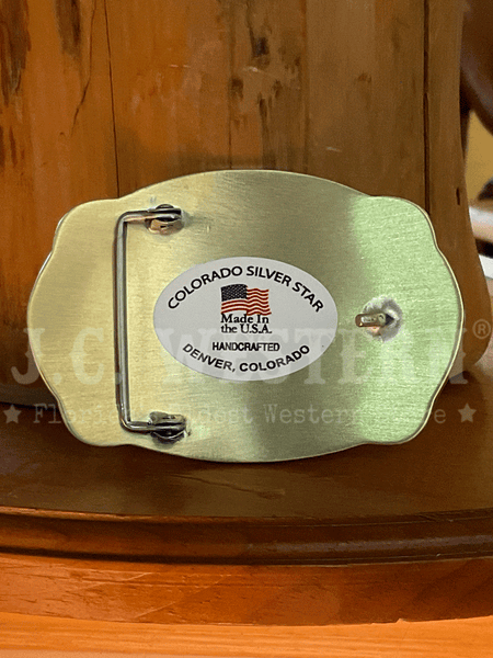 Colorado Silver Star 0-6904-BLR Rectangular Thunderbird Buckle Silver back. If you need any assistance with this item or the purchase of this item please call us at five six one seven four eight eight eight zero one Monday through Saturday 10:00a.m EST to 8:00 p.m EST

