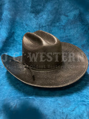 Stetson SSCOLM-304207 Coal Mine Straw Hat Black side / back view. If you need any assistance with this item or the purchase of this item please call us at five six one seven four eight eight eight zero one Monday through Saturday 10:00a.m EST to 8:00 p.m EST