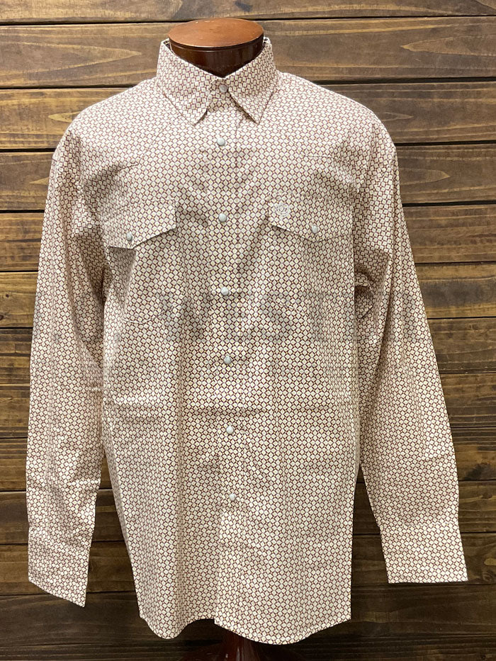 Wrangler 112360002 Mens George Strait Collection Troubadour Long Sleeve Shirt Brown Wrangler 112360002 Mens George Strait Collection Troubadour Long Sleeve Shirt Brown