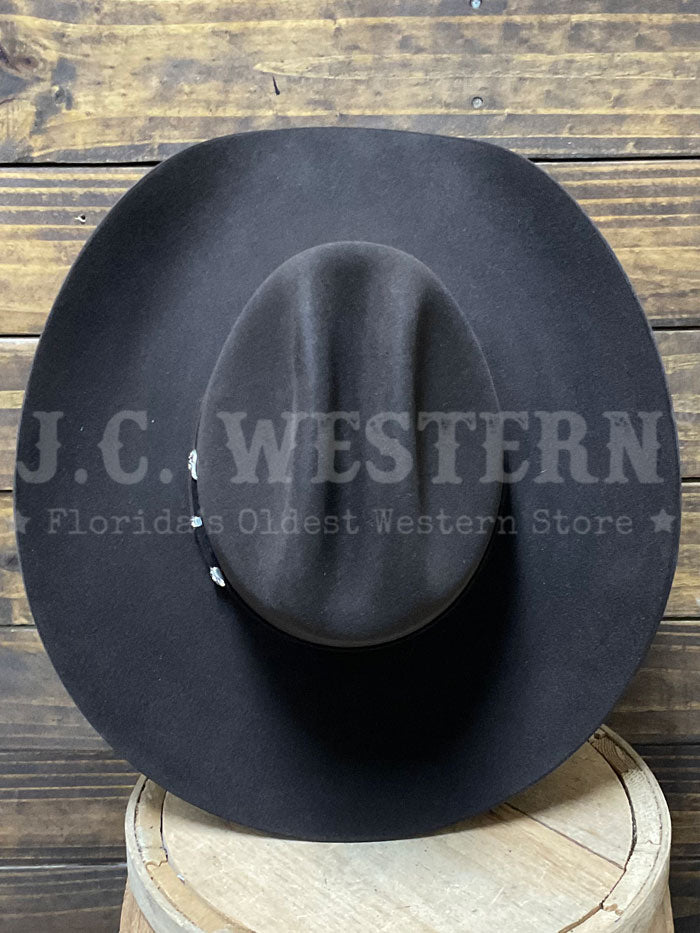 Stetson SFEPTN-724222 El Patron 30X Felt Hat Chocolate side / front view. If you need any assistance with this item or the purchase of this item please call us at five six one seven four eight eight eight zero one Monday through Saturday 10:00a.m EST to 8:00 p.m EST