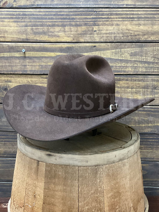 Stetson SFEPTN-774022 El Patron 30X Premier Felt Hat Chocolate side / front view. If you need any assistance with this item or the purchase of this item please call us at five six one seven four eight eight eight zero one Monday through Saturday 10:00a.m EST to 8:00 p.m EST