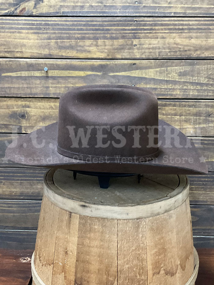 Stetson SFEPTN-774022 El Patron 30X Premier Felt Hat Chocolate side / front view. If you need any assistance with this item or the purchase of this item please call us at five six one seven four eight eight eight zero one Monday through Saturday 10:00a.m EST to 8:00 p.m EST