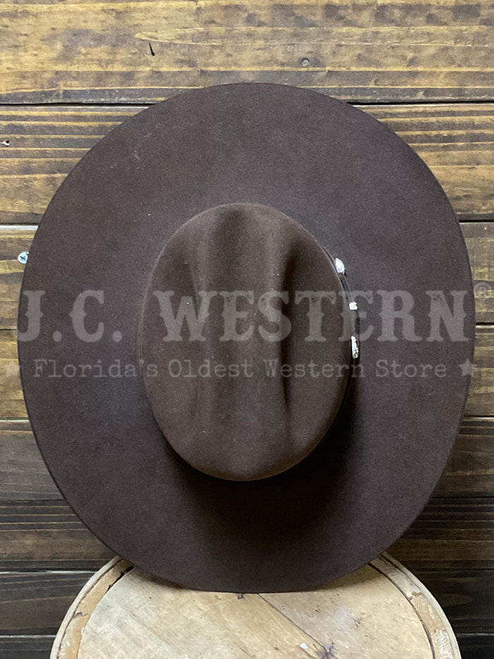 Stetson SFEPTN-774022 El Patron 30X Premier Felt Hat Chocolate side / front view. If you need any assistance with this item or the purchase of this item please call us at five six one seven four eight eight eight zero one Monday through Saturday 10:00a.m EST to 8:00 p.m EST