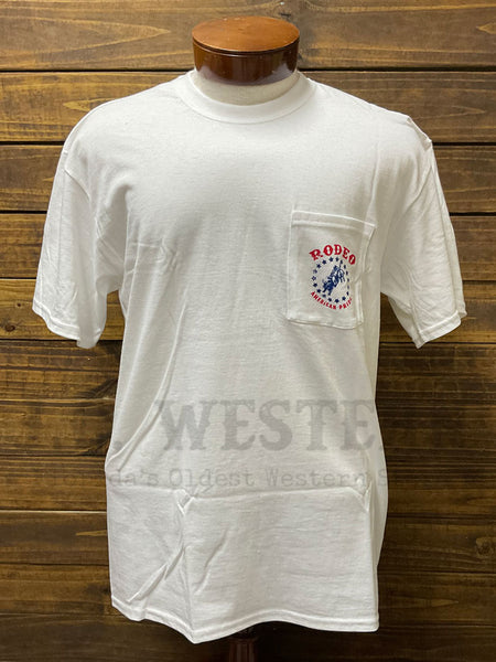 JC Western JCWAP-WHT Mens American Pride Short Sleeve T-Shirt White front view. If you need any assistance with this item or the purchase of this item please call us at five six one seven four eight eight eight zero one Monday through Saturday 10:00a.m EST to 8:00 p.m EST