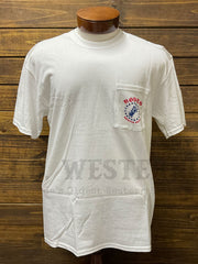 JC Western JCWAP-WHT Mens American Pride Short Sleeve T-Shirt White front view. If you need any assistance with this item or the purchase of this item please call us at five six one seven four eight eight eight zero one Monday through Saturday 10:00a.m EST to 8:00 p.m EST