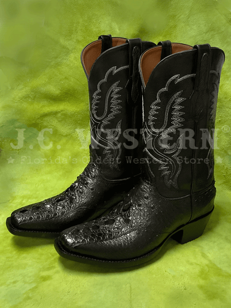 Black Jack BK2051-V4 Mens Snapping Turtle Western Boot Black side view of pair. If you need any assistance with this item or the purchase of this item please call us at five six one seven four eight eight eight zero one Monday through Saturday 10:00a.m EST to 8:00 p.m EST

