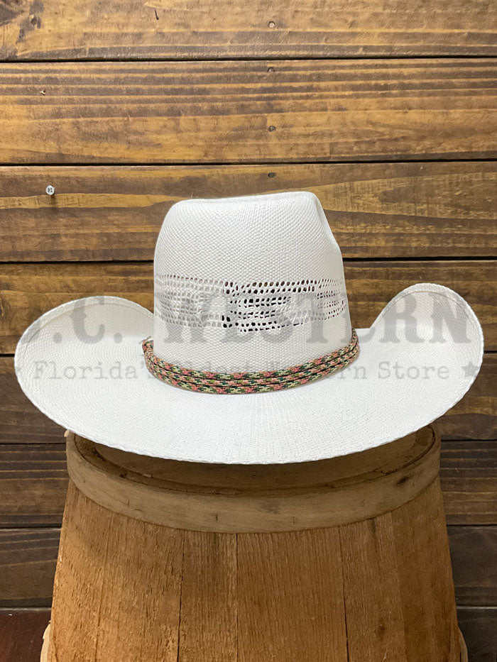 Resistol RSBRNC-834281 Hooey Bronc Straw Hat Natural side / front view. If you need any assistance with this item or the purchase of this item please call us at five six one seven four eight eight eight zero one Monday through Saturday 10:00a.m EST to 8:00 p.m EST