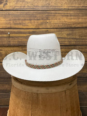 Resistol RSBRNC-834281 Hooey Bronc Straw Hat Natural back view. If you need any assistance with this item or the purchase of this item please call us at five six one seven four eight eight eight zero one Monday through Saturday 10:00a.m EST to 8:00 p.m EST