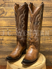 Circle G L6181 Womens Shedron Embroidery Tall Western Boot Bronze side / front view. If you need any assistance with this item or the purchase of this item please call us at five six one seven four eight eight eight zero one Monday through Saturday 10:00a.m EST to 8:00 p.m EST