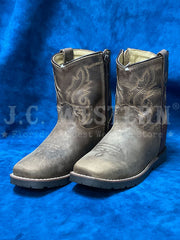 Smoky Mountain 3662T Kids Autry Western Boot Bark Brown front / side view. If you need any assistance with this item or the purchase of this item please call us at five six one seven four eight eight eight zero one Monday through Saturday 10:00a.m EST to 8:00 p.m EST