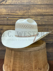 Resistol RSWIFI-BA4296 WILDFIRE Straw Hat Natural Tan side / front view. If you need any assistance with this item or the purchase of this item please call us at five six one seven four eight eight eight zero one Monday through Saturday 10:00a.m EST to 8:00 p.m EST