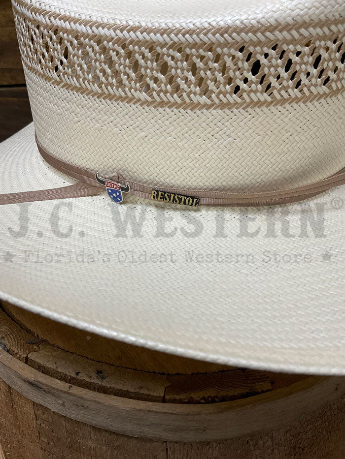 Resistol RSWIFI-BA4296 WILDFIRE Straw Hat Natural Tan side / front view. If you need any assistance with this item or the purchase of this item please call us at five six one seven four eight eight eight zero one Monday through Saturday 10:00a.m EST to 8:00 p.m EST