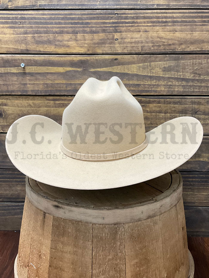 Stetson SFPGSA-9142BS Pagosa 6X Felt Hat BS Butterscotch  side / front view. If you need any assistance with this item or the purchase of this item please call us at five six one seven four eight eight eight zero one Monday through Saturday 10:00a.m EST to 8:00 p.m EST