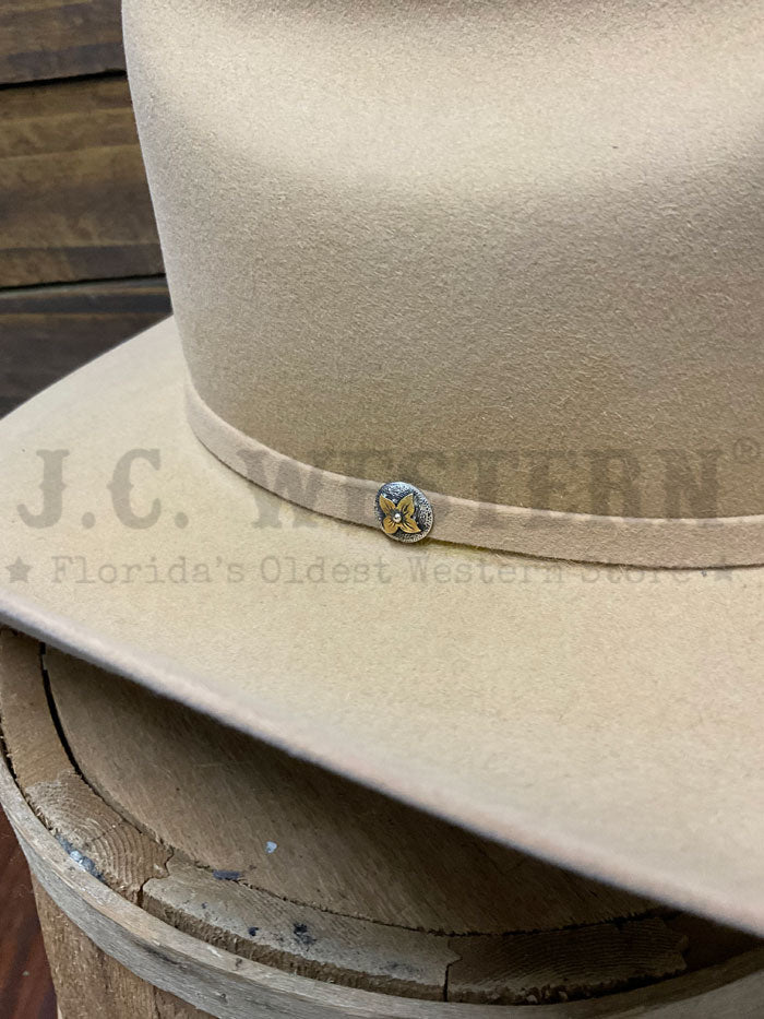 Stetson SFPGSA-9142BS Pagosa 6X Felt Hat BS Butterscotch  side / front view. If you need any assistance with this item or the purchase of this item please call us at five six one seven four eight eight eight zero one Monday through Saturday 10:00a.m EST to 8:00 p.m EST