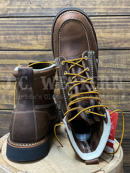 Thorogood 814-4135 Mens American Heritage Series Crazy Horse Bark back and toe. If you need any assistance with this item or the purchase of this item please call us at five six one seven four eight eight eight zero one Monday through Saturday 10:00a.m EST to 8:00 p.m EST