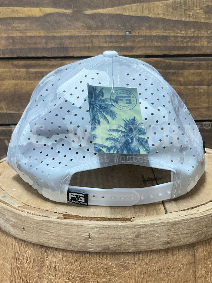 FloGrown FGH-331 Florida Flag Performance Hat Camo White side / front view. If you need any assistance with this item or the purchase of this item please call us at five six one seven four eight eight eight zero one Monday through Saturday 10:00a.m EST to 8:00 p.m EST