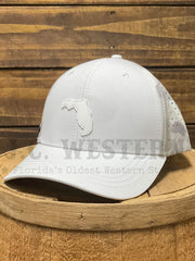 FloGrown FGH-331 Florida Flag Performance Hat Camo White side / front view. If you need any assistance with this item or the purchase of this item please call us at five six one seven four eight eight eight zero one Monday through Saturday 10:00a.m EST to 8:00 p.m EST