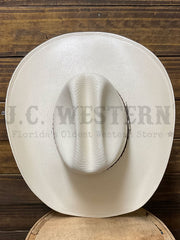 Larry Mahan LMH11218 AUSTIN 10X COWBOY Straw Hat Ivory view from above. If you need any assistance with this item or the purchase of this item please call us at five six one seven four eight eight eight zero one Monday through Saturday 10:00a.m EST to 8:00 p.m EST