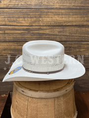Stetson SSGAIN-684281 GAINES 10X Straw Hat Natural side view. If you need any assistance with this item or the purchase of this item please call us at five six one seven four eight eight eight zero one Monday through Saturday 10:00a.m EST to 8:00 p.m EST