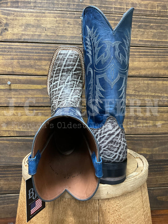 Black Jack SIG803-96 Mens Elephant Boots Safari Ice Grey toe and back view. If you need any assistance with this item or the purchase of this item please call us at five six one seven four eight eight eight zero one Monday through Saturday 10:00a.m EST to 8:00 p.m EST
