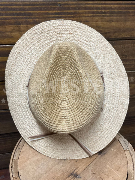 Scala LR782-TAN Straw Hat Tan view from above. If you need any assistance with this item or the purchase of this item please call us at five six one seven four eight eight eight zero one Monday through Saturday 10:00a.m EST to 8:00 p.m EST