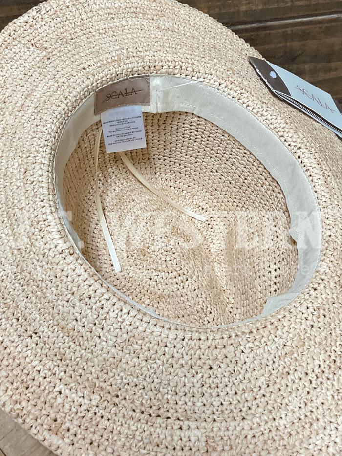 Scala LR785-NAT CALLA Raffia Safari Hat Natural front view. If you need any assistance with this item or the purchase of this item please call us at five six one seven four eight eight eight zero one Monday through Saturday 10:00a.m EST to 8:00 p.m EST


